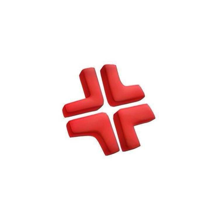 Red protective cross icon, representing stop-loss and drawdown protection