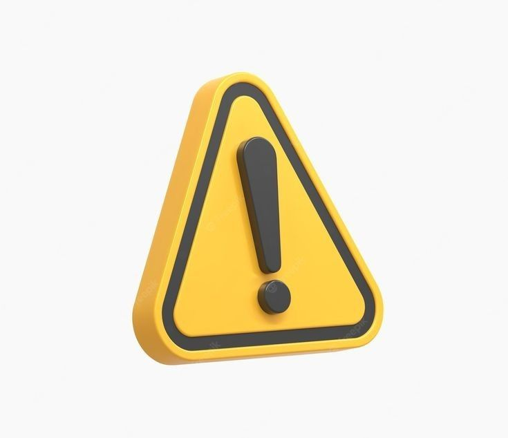 Yellow warning triangle icon